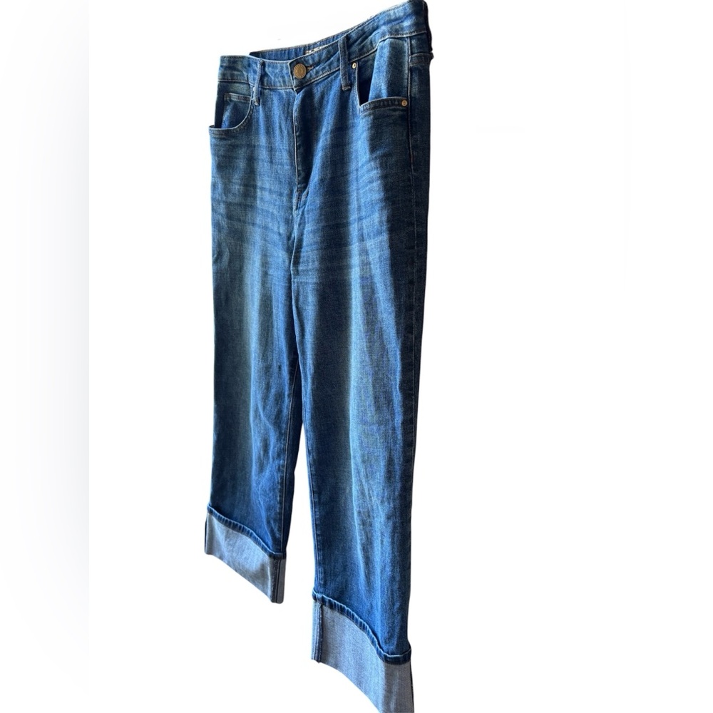 Kut from the Kloth ‘Sienna’ Cuffed Wide Leg Jeans l Size 10 - Picture 6 of 11